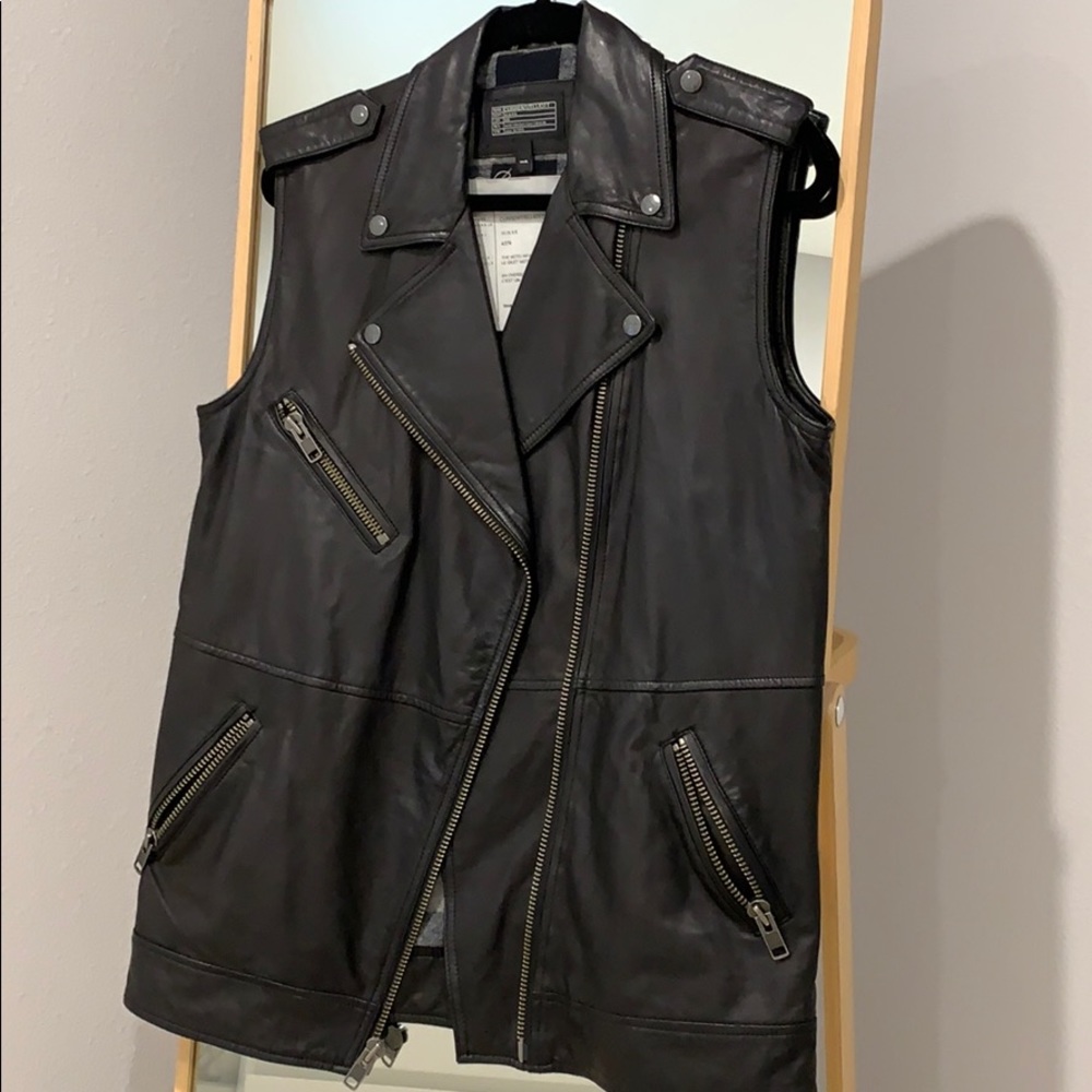 Current elliott leather jacket